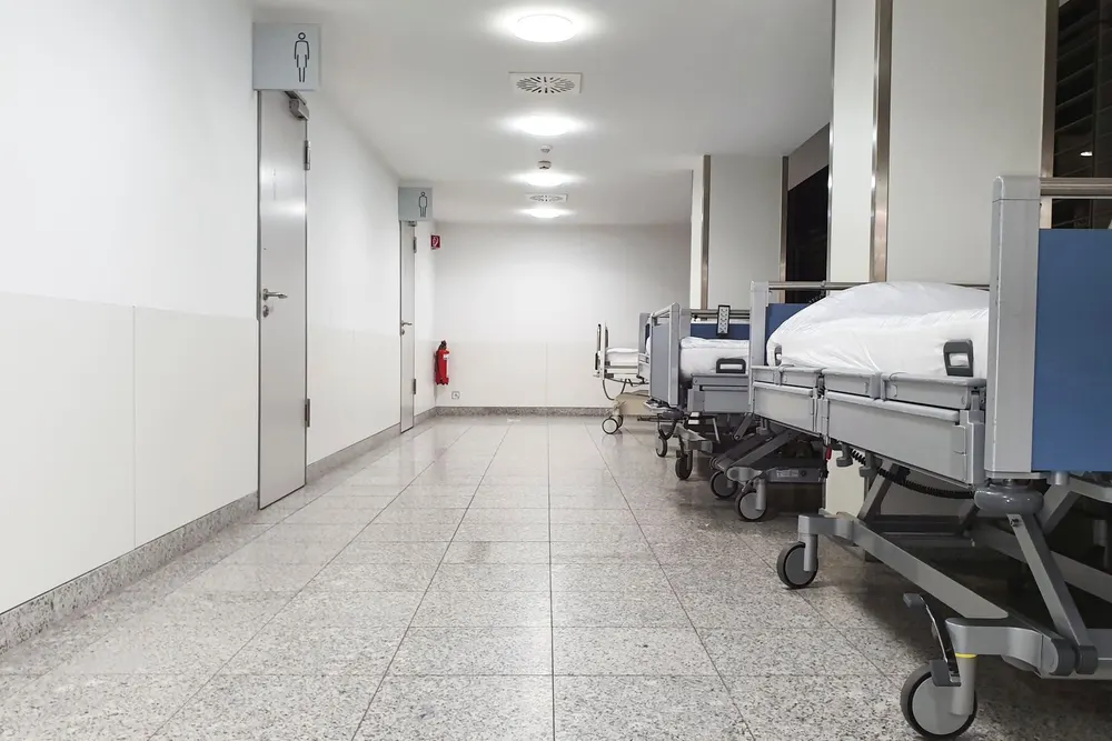 Clinical office interior under construction
