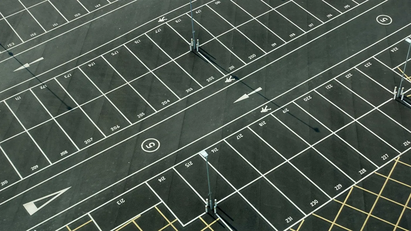 Concrete sitework and grading at a commercial construction site